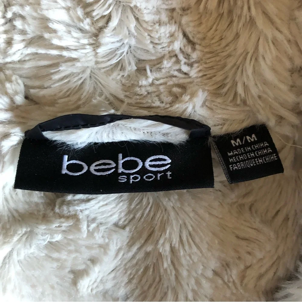 Bebe Sport - Hooded Anorak Parka Puffer Jacket w/Removable Faux Fur Trim - Picture 7 of 16